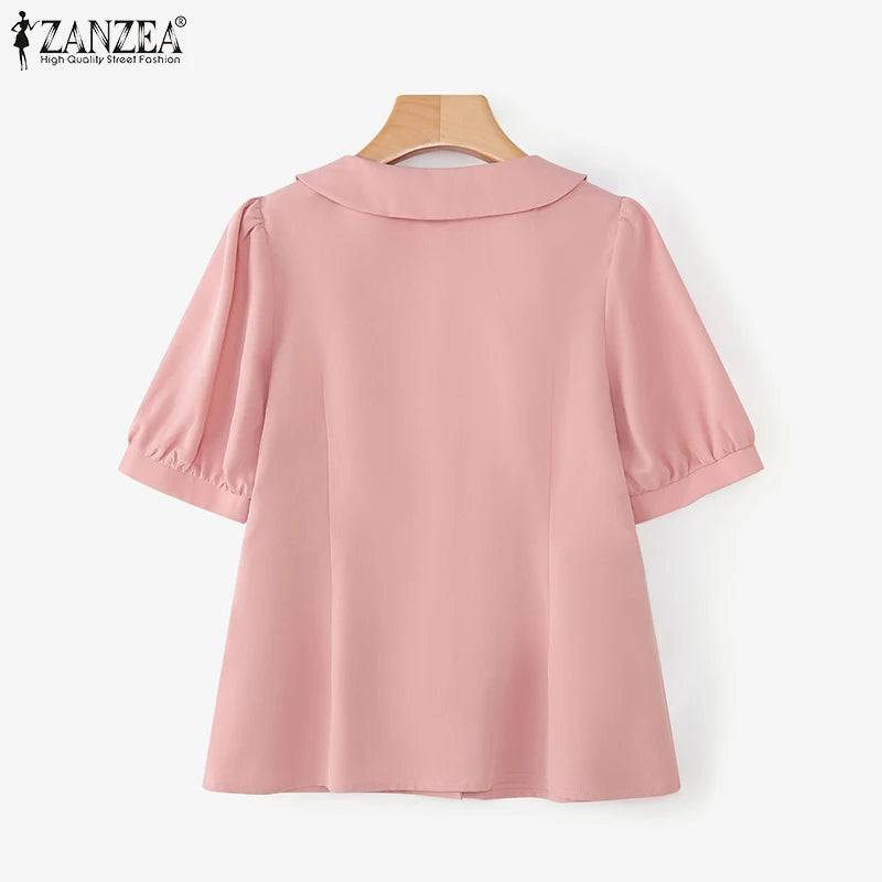 Women's Elegant Puff Sleeve Blouse