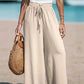 Women's Wide-Leg Drawstring Summer Pants