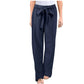 Women's Plus-Size Bow Cotton-Linen Pants