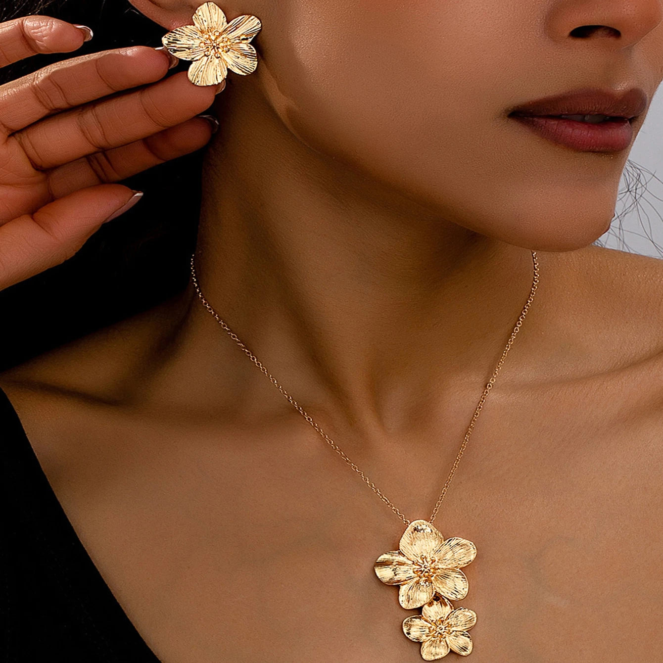 Romantic Flower Jewelry Set
