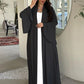 Ruffle Sleeve Open Abaya Kimono