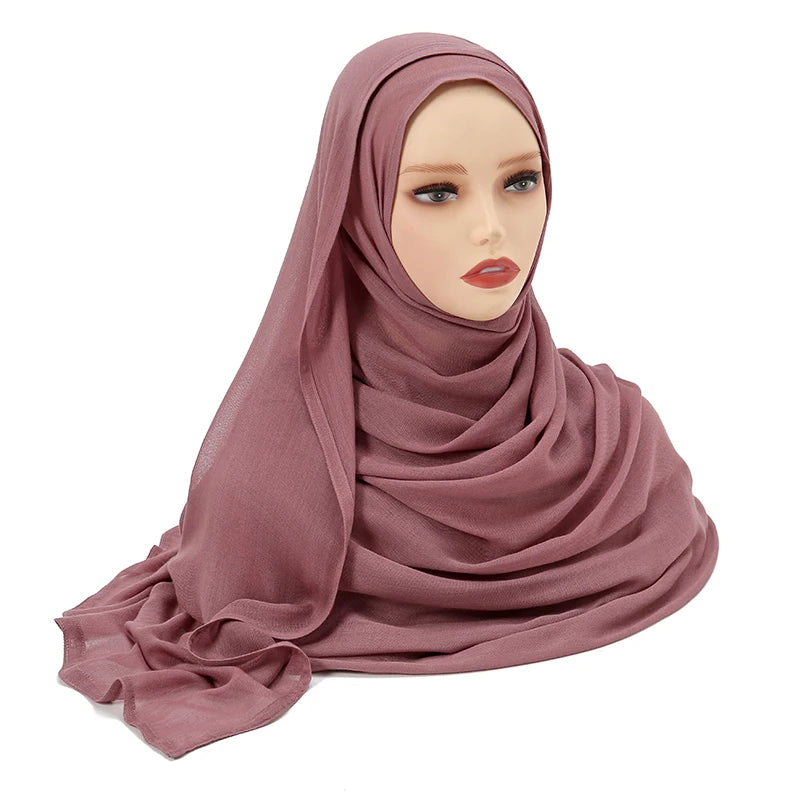 Large Plain Modal Hijab