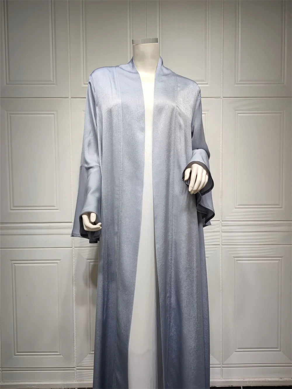 Ruffle Sleeve Open Abaya Kimono