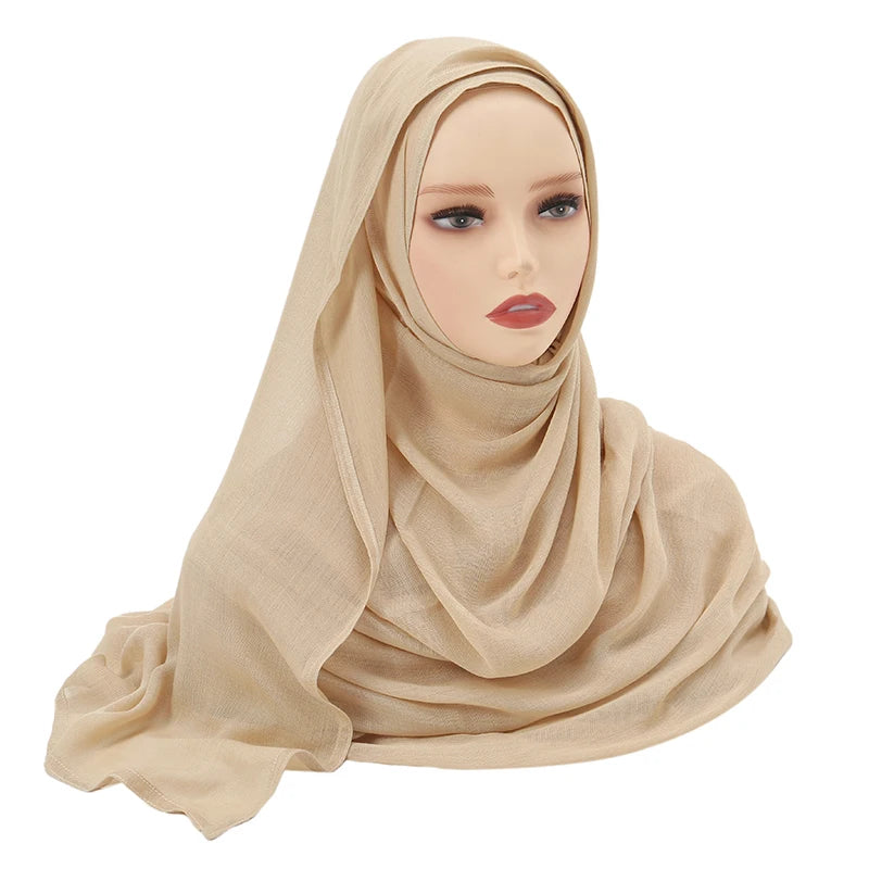 Large Plain Modal Hijab