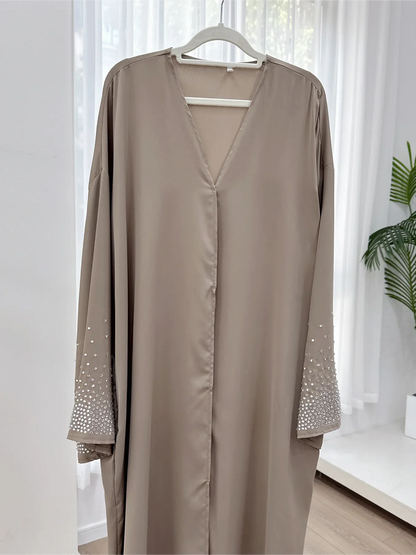 Embroidered Diamond Abaya