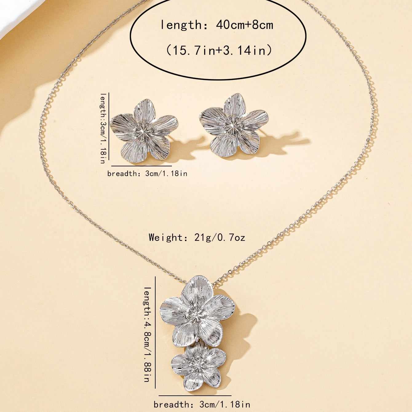 Romantic Flower Jewelry Set