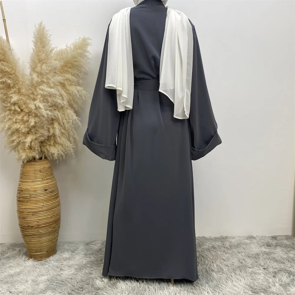Solid Color Kimono Abaya