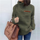 Women's Solid Turtleneck Pullover Sweater