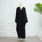 Women's Embroidered Open Front Abaya Jacket