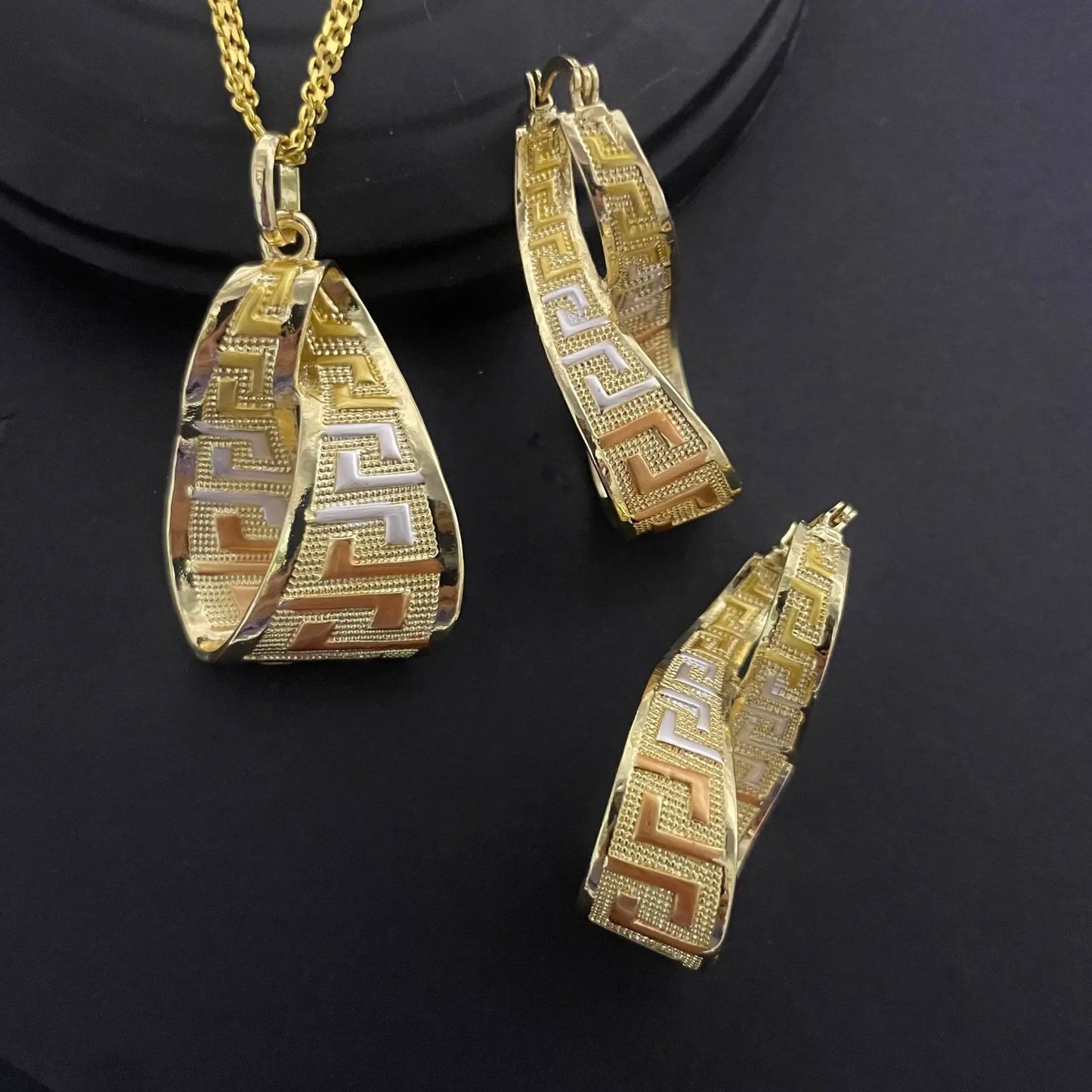 Luxury 18K Gold Plated Jewelry Set