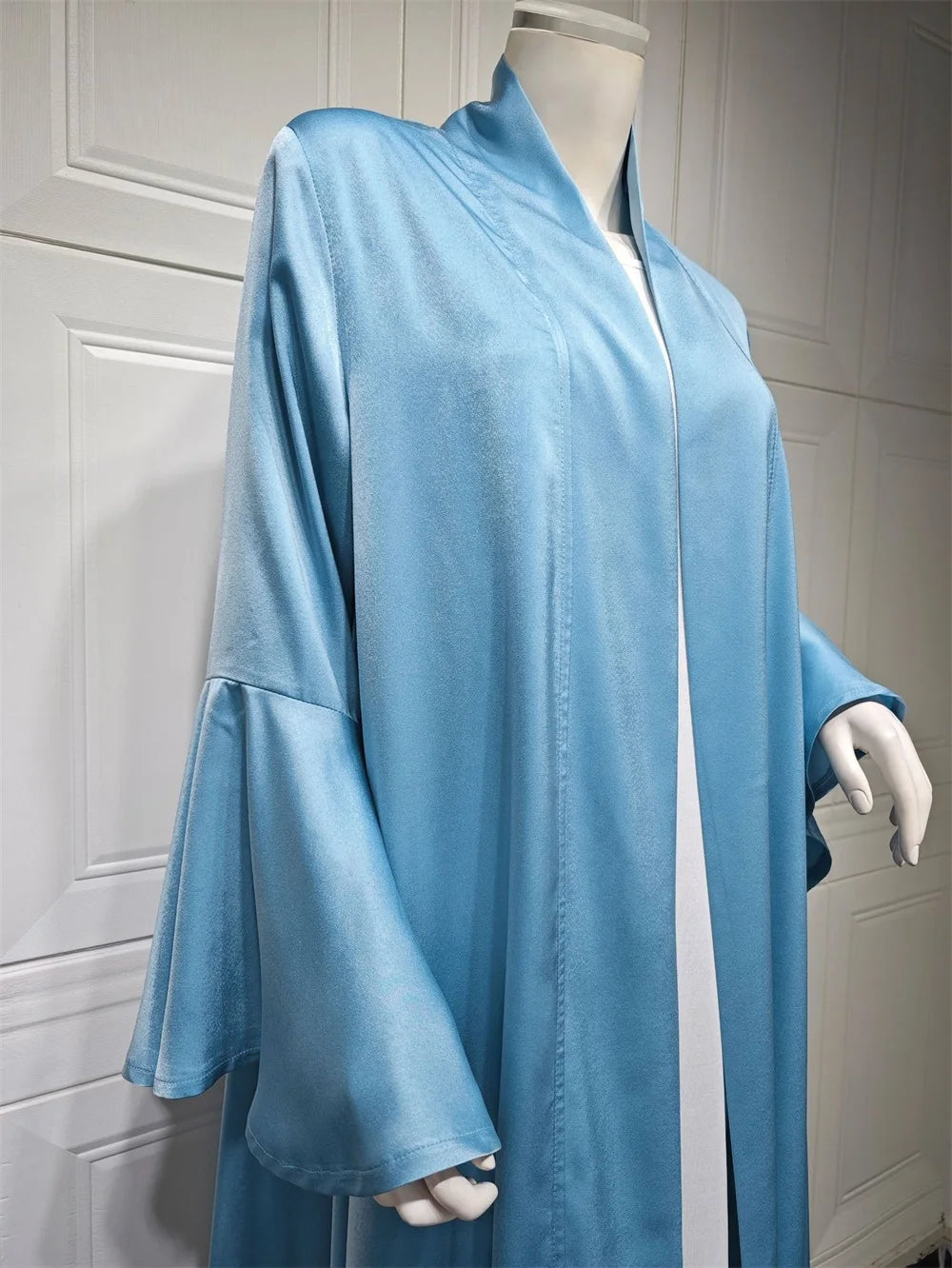 Ruffle Sleeve Open Abaya Kimono