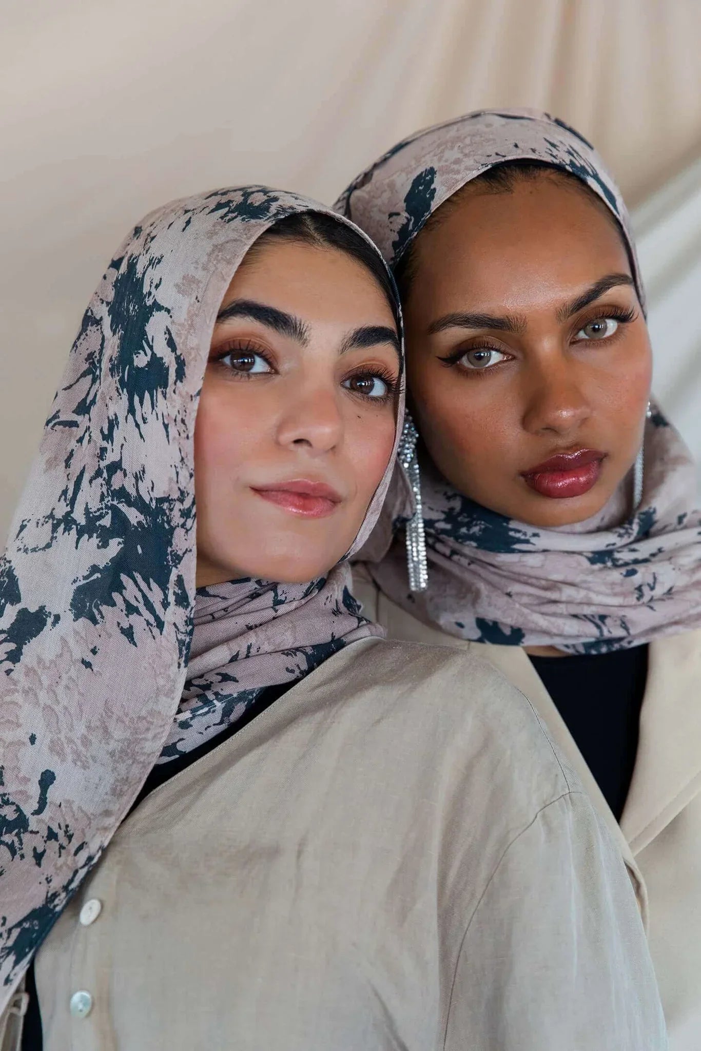 Watercolor Floral Cotton Hijab