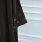 Women's Embroidered Open Front Abaya Jacket