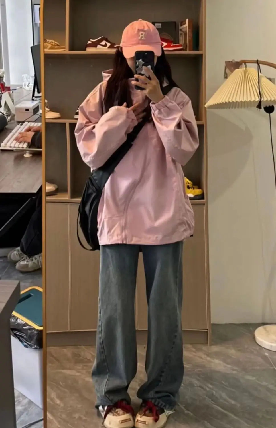 Women's Pink Korean Gorpcore Jacket