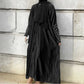 Handmade Beaded Open Abaya with Belt