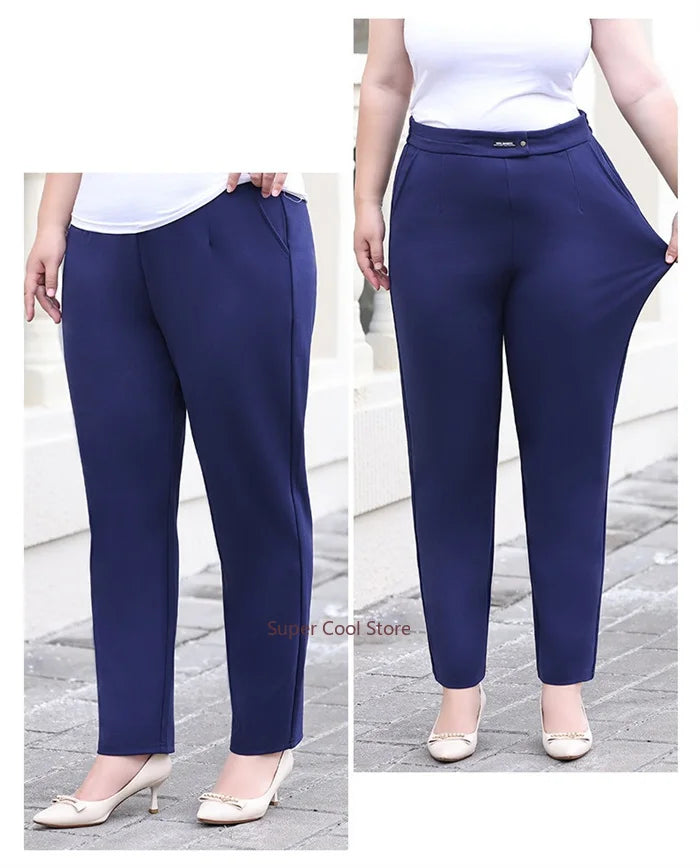 Women's Plus-Size High-Waist Pencil Pants
