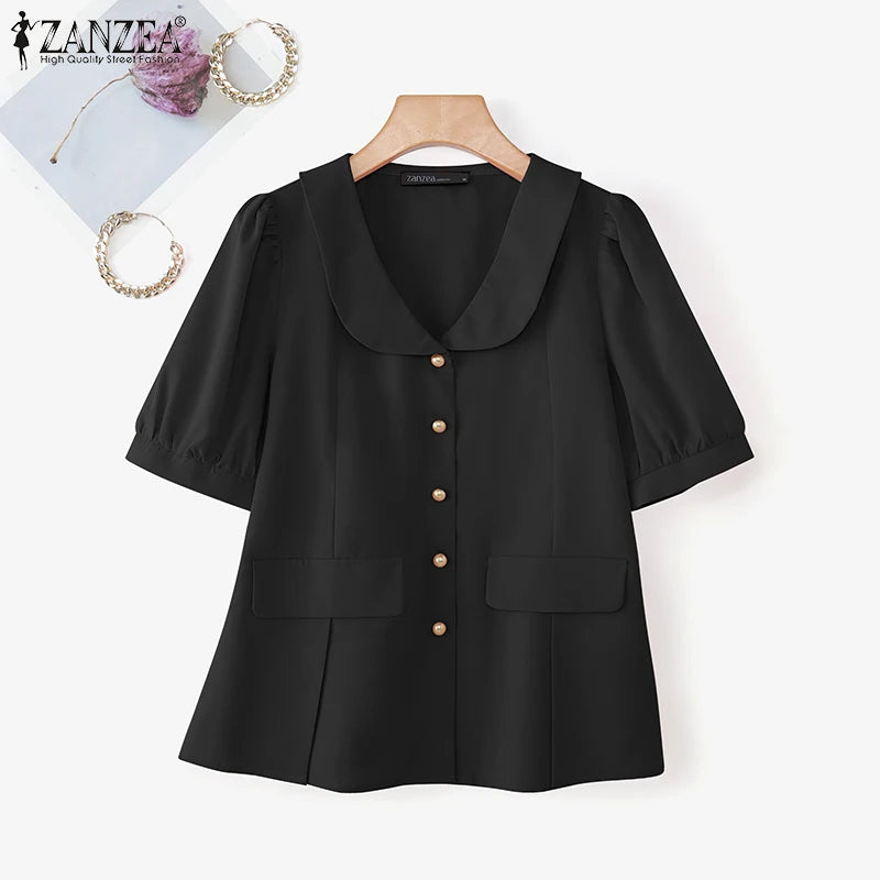 Women's Elegant Puff Sleeve Blouse