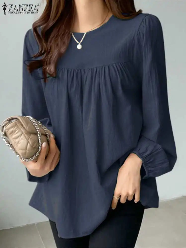 Women's Elegant O-Neck Blouse