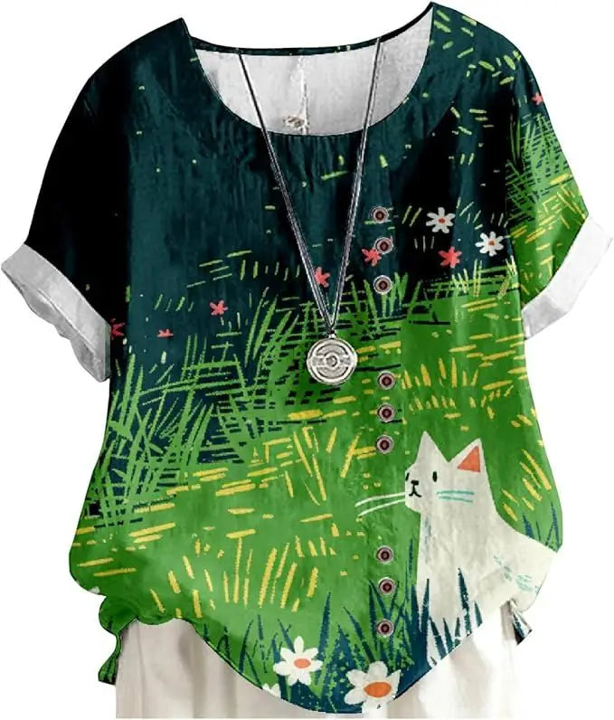 Women's Animal & Floral Print Tunic