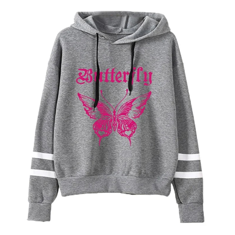 Women's Butterfly Print Hoodie