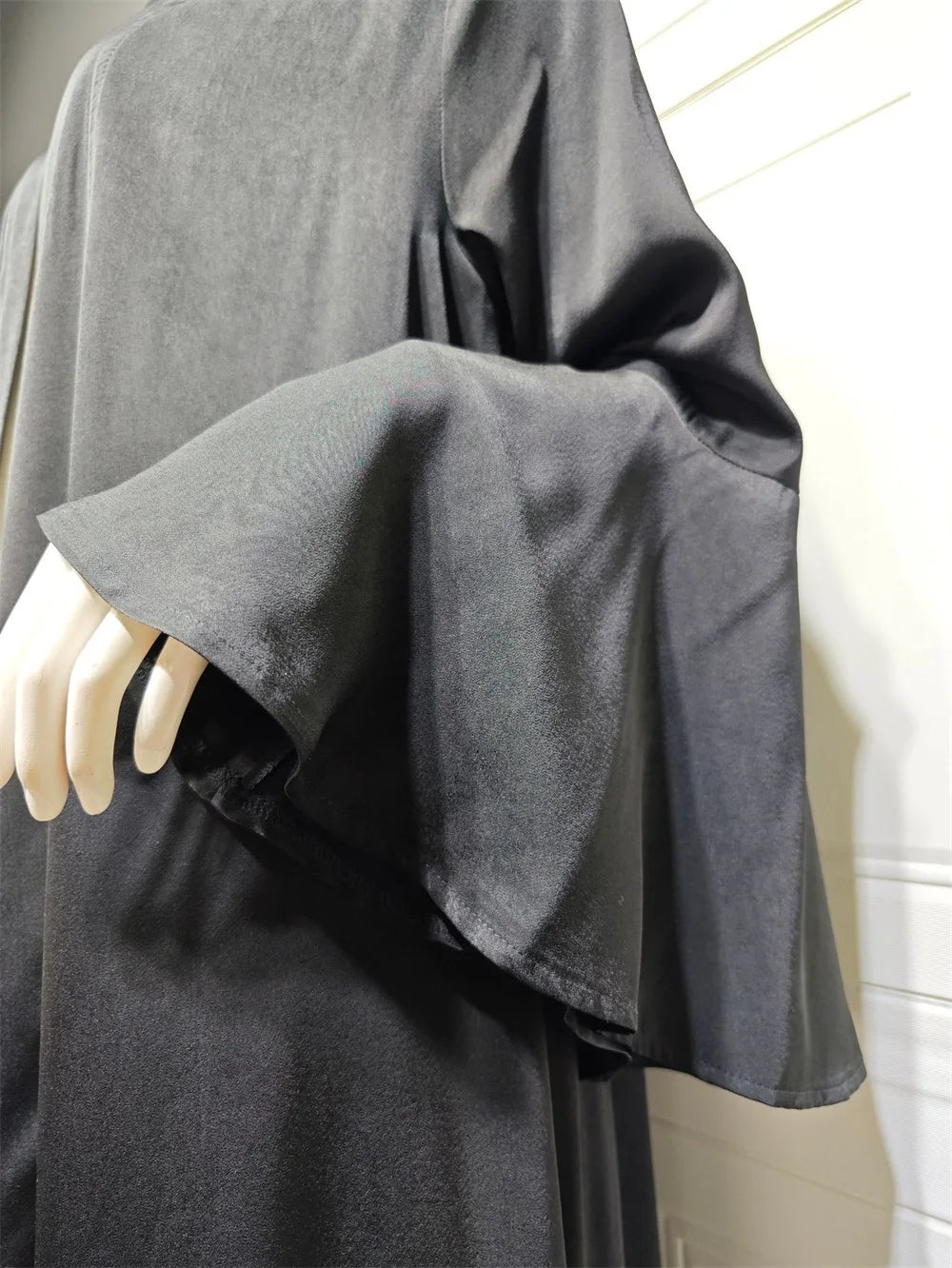 Ruffle Sleeve Open Abaya Kimono
