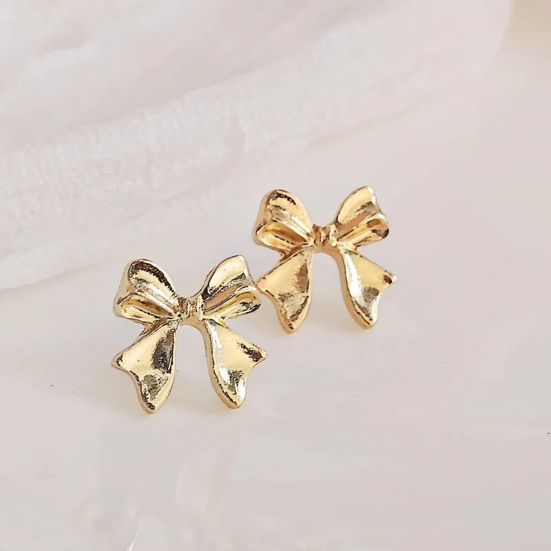 Bow & Gold Earrings Set