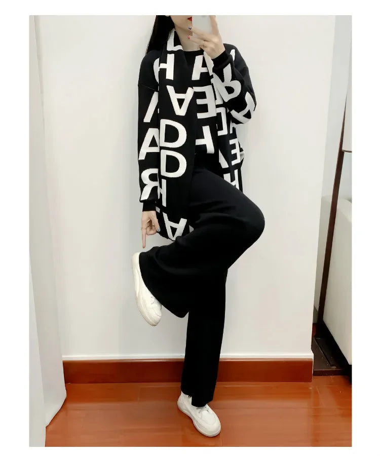 Women's 3-Piece Knit Tracksuit Set