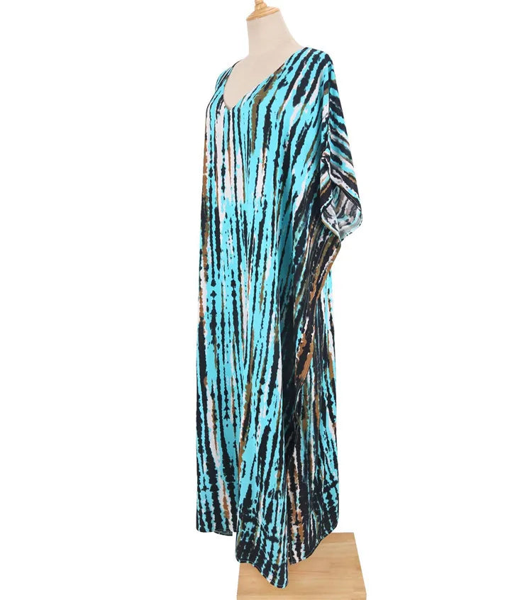 Plus-Size Women's Beach Kaftan Cover-Up