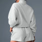 Women's Gray Zip-Up Hoodie