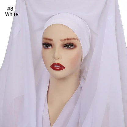 Instant Chiffon Hijab with Magnetic Buckle