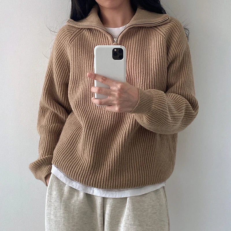 Women's Korean Turtleneck Pullover Sweater