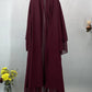 Chiffon Open Abaya Kaftan for Women