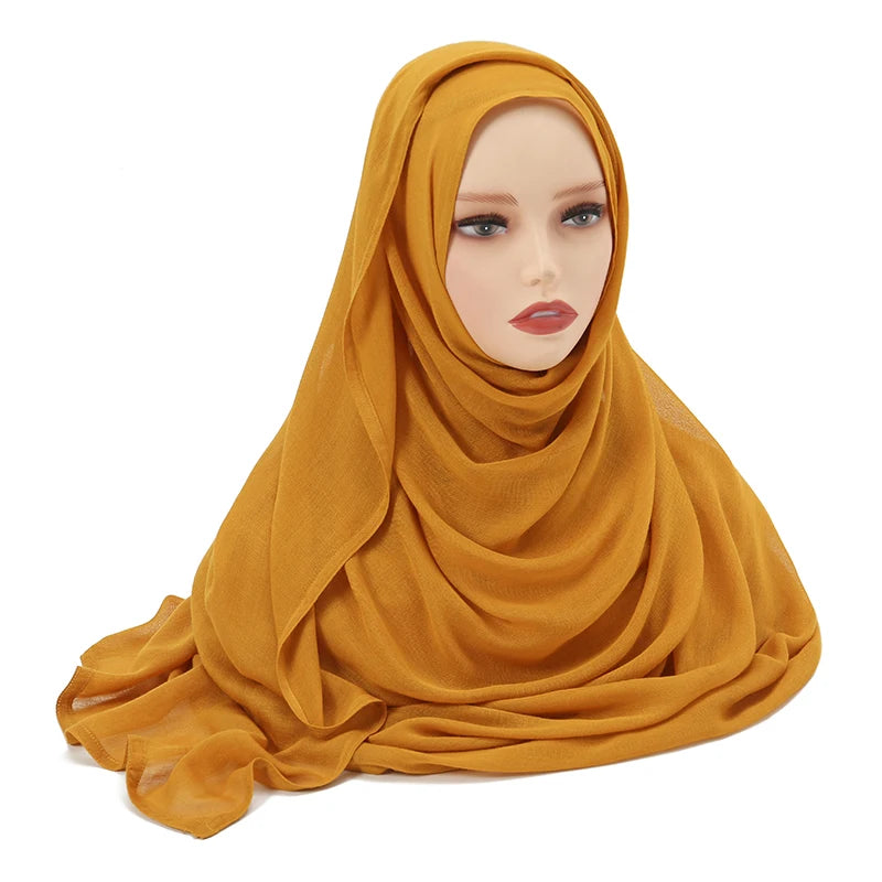 Large Plain Modal Hijab