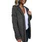 Women's Long Sleeve Hooded Cardigan Coat