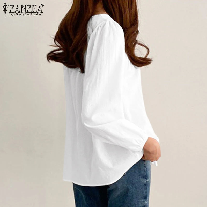 Women's Elegant O-Neck Blouse