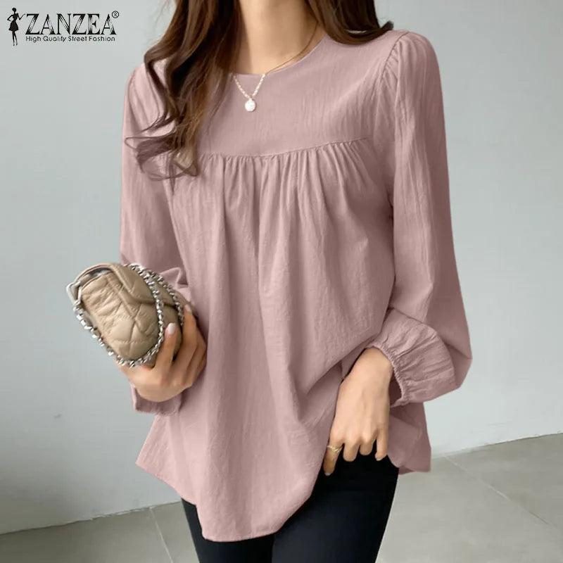 Women's Elegant O-Neck Blouse