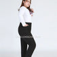 Women's Plus-Size Stretch Black Pants