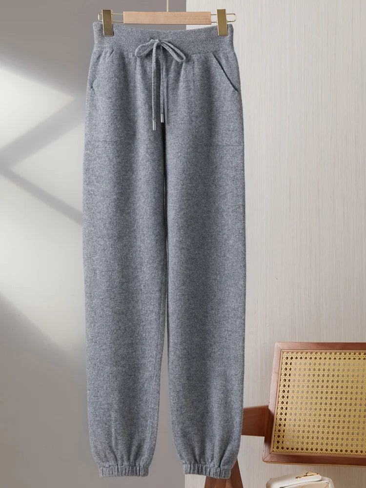 Women's Wool Slim-Fit Winter Pants