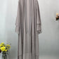 Chiffon Open Abaya Kaftan for Women