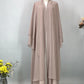 Chiffon Open Abaya Kaftan for Women