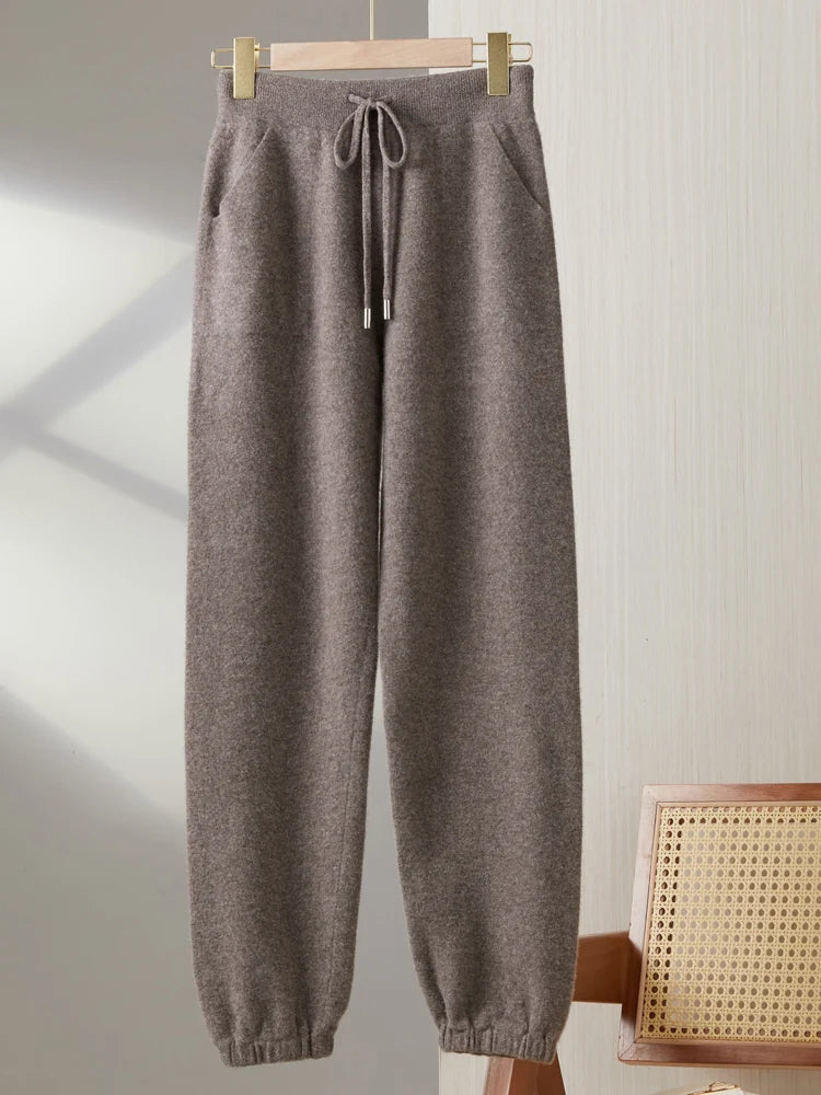 Women's Wool Slim-Fit Winter Pants