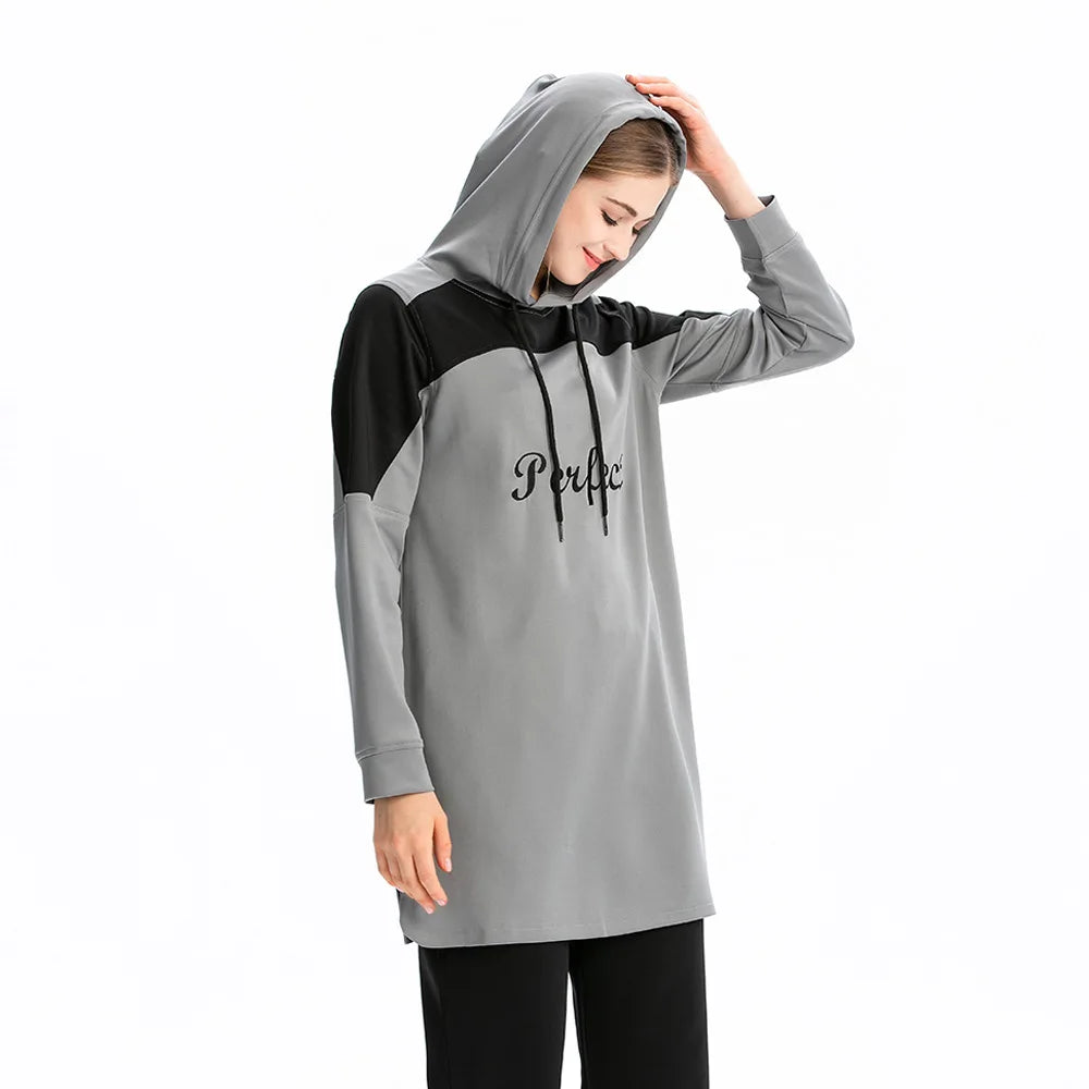 Women's Loose Hooded Kaftan Sweater