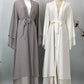Chiffon Open Abaya Kaftan for Women