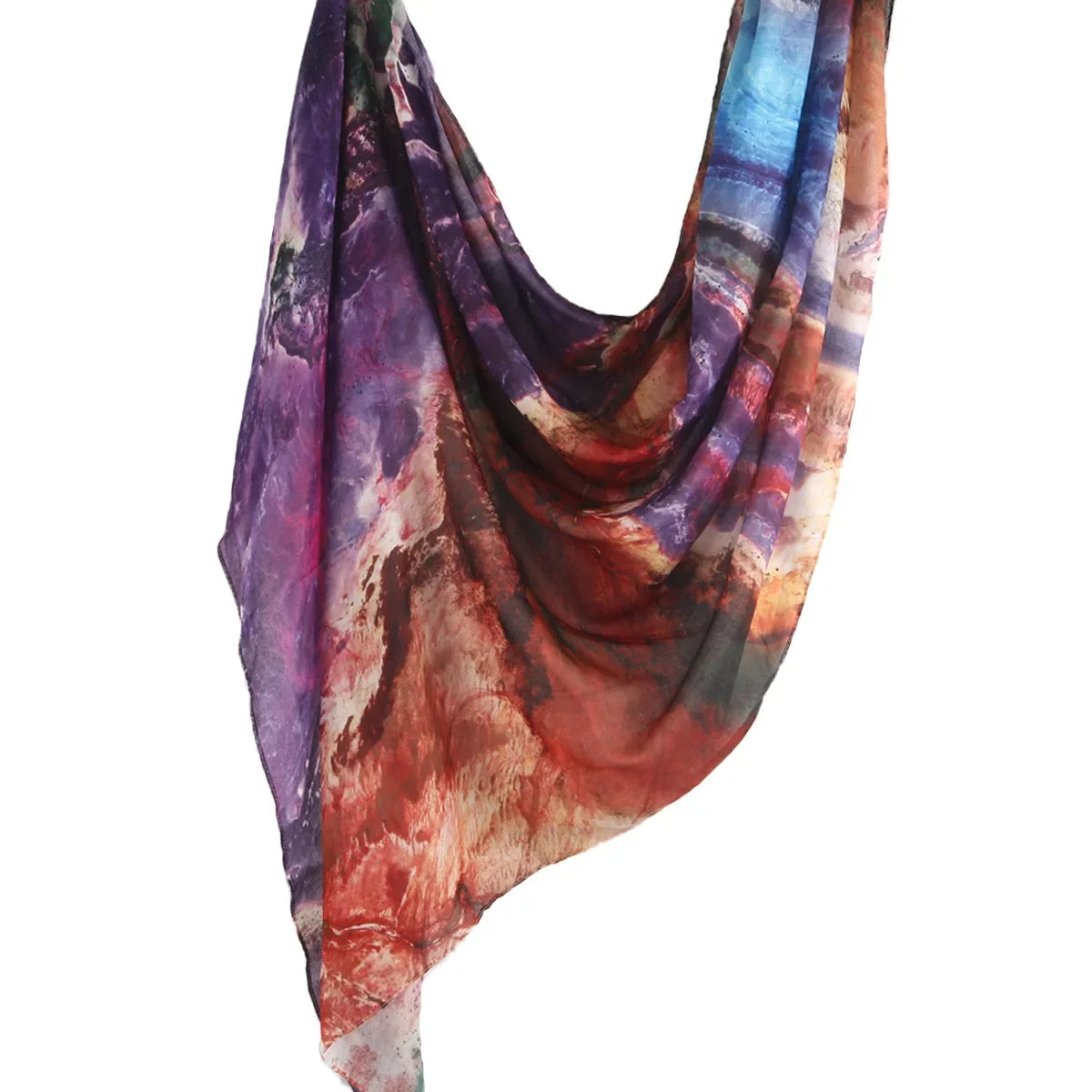 Watercolor Tie-Dye Cotton Hijab