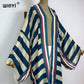 Boho Stripe Kimono Beach Cardigan