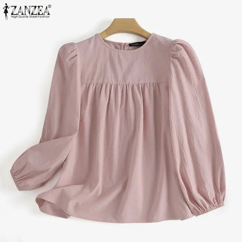 Women's Elegant O-Neck Blouse