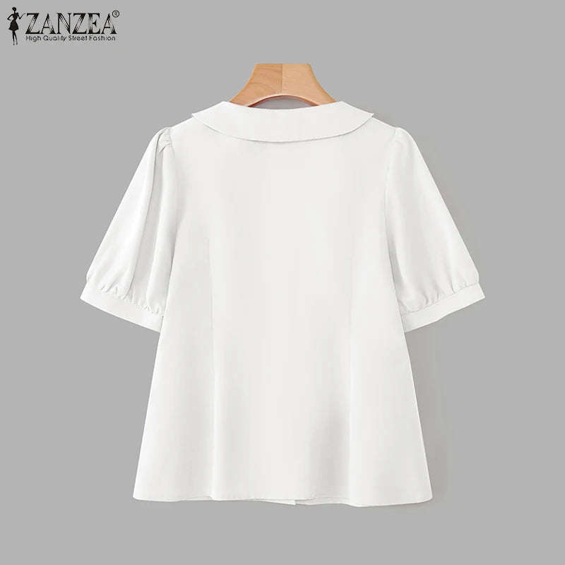 Women's Elegant Puff Sleeve Blouse