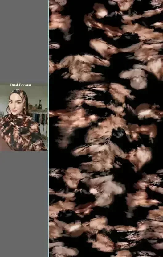 Watercolor Floral Cotton Hijab