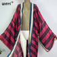Boho Stripe Kimono Beach Cardigan
