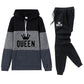 Women's Queen Print Hoodie & Sweatpants Set
